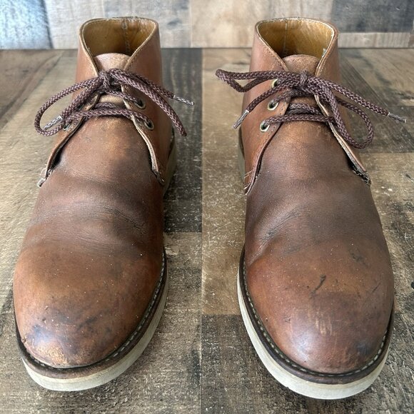 Red Wing 595 Chukka Vintage Leather Lace Up Work Boots Mens 9.5 D - Picture 3 of 12